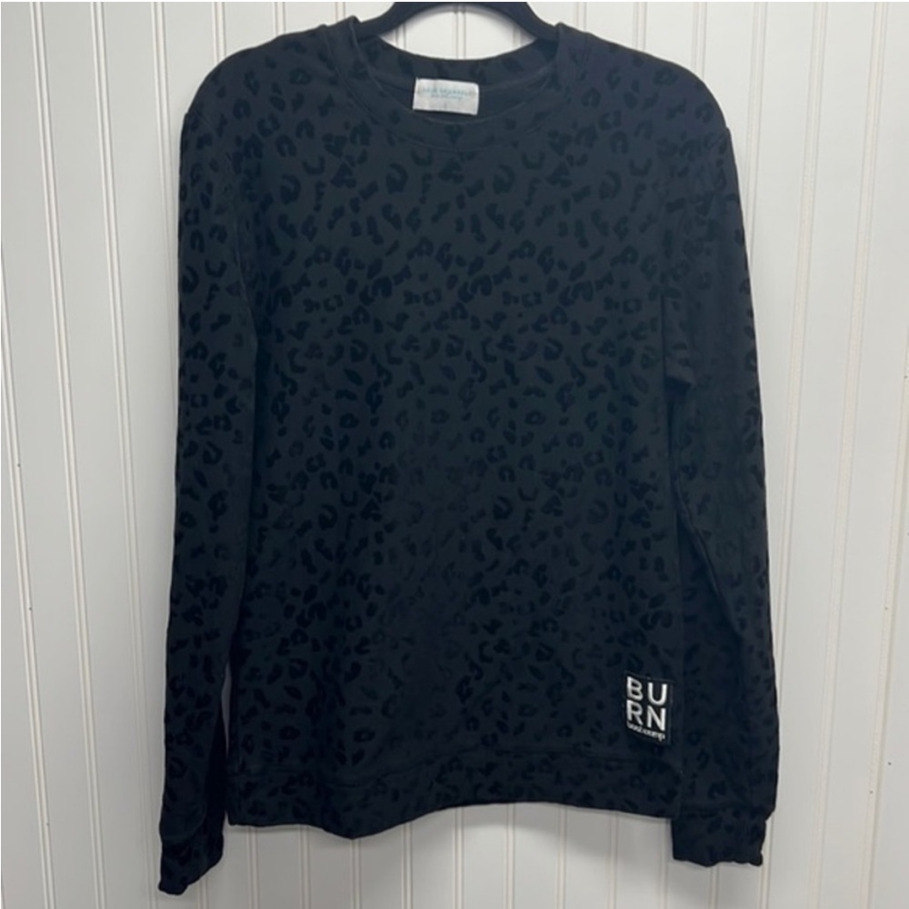 Burn Boot Camp Leopard Crew Neck Black